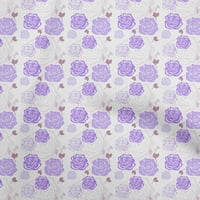 Onuone pamuk poplin ljubičasta tkanina cvjetna DIY odjeća za preciziranje tkanine za ispis tkanine sa