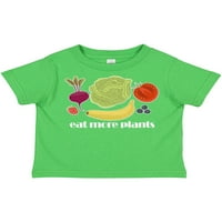 Inktastični vegan Jedite više biljaka vegetarijanski poklon mališani dečko ili majica mališana