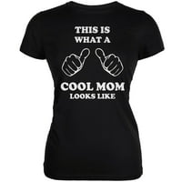 Majčin dan - ovo je ono što cool mama izgleda kao meka majica crne juniore - srednja