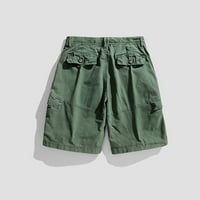 DXhmoneyh Muški kratke hlače Ležerne prilike opušteni multi-džepni hlači za vanjske kratke hlače pamučne