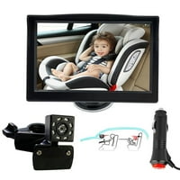 Auto monitor za bebe zrcalo za automobil Kamera za bebe monitor automobila Auto sedište Ogledalo Obriši