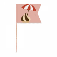 Suncobrada čokolada Sweet Ice Zastave za zube zaslona Označavanje oznake za zabavu