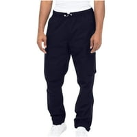 Muški jogger dukset sa džepovima modne hip hop hlače Srednja odjeća Ležerne prilike labavih tereta