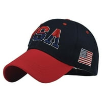 Ispljena bejzbol-kape američka-zastava nevolje - nevolje za pamuk tatu za vez za uniseks