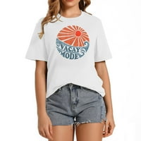 Vintage Vacay Mode Retro 70's Beach odmor slatke ženske moderne grafičke majice - ljetne majice kratkih rukava