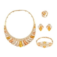 Loopsun Nakit za dame Modni nakit Set pribor Gold nakit Godišnjica rođendana Pokloni za žene Djevojke