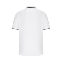 Simplmasygeni muške košulje čišćenje pune boje modni casual tanki poklopac ovratnik kratkih rukava majica