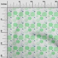 Onuone pamuk dres zelene tkanine cvjetna haljina materijal materijal od tkanine od dvorišta široko