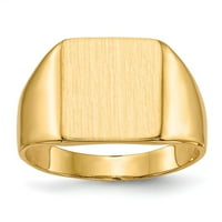 14k žuto zlatni prsten za bend 30.0x zatvoren leđa, veličine 6