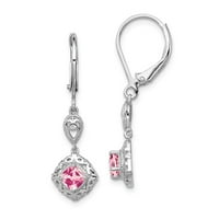 Jewels Sterling Silver Rhodium-Pink ružičasti ručice