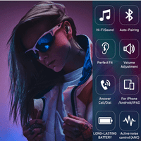 Urban Street Buds Live True Bluetooth bežične uši za Xiaomi Redmi Prime sa mikrofonom crne boje