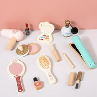 Dječja make-up set Drvena igračka za uloge Pokloni za djevojke Kozmetika Make up dodaci za rođendanski