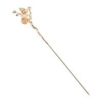 Etereauty Stickschopsticks Buns Metalni cvijet Dekorativni vintageretro frizuraInplum Chignon Pin Stick