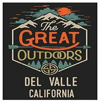 Del Valle California Suvenir 2x Frižider Magnet Veliki na otvorenom