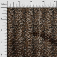 Onuone pamuk poplin smeđa tkanina tigar životinjska haljina kože materijal materijal od tkanine od dvorišta