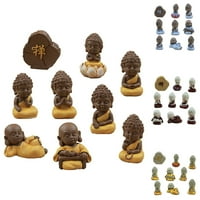 Set slatke i vrlo realne imitacijske monopirske figurice - ručno oslikani Buda modeli savršeni za ukras