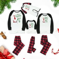 Juebong Family Božićni pidžami za odrasle Dječje Xmas Porodična noćna odjeća PJS Lounge Nosite žensko