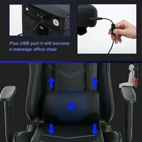 Gaming stolica Racing Kancelarijska stolica Ergonomska stolica za masažu PU kožna prelivanje računarske