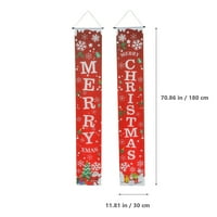 Par Božićni priključak Dekor vrata Banner Dekorativna dekor zavjese