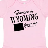 Inktastičan nekoga u Wyoming me voli poklon baby boy ili baby girl bodysuit