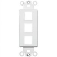 Morris Proizvodi Dekorokratna stanica za priključke za ključeve i modularne umetke tri porta bijela