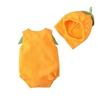 Toddler Baby Girls Boys Slatki meki prsluk Romper Hat Set 0- mjeseci
