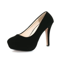 Fangasis ženske modne stiletto potpetice visoke cipele za cipele s visokom potpericom Comfort crna 5,5