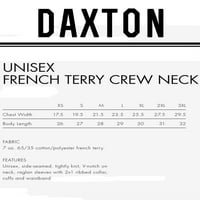 Daxton Brooklyn Duks atletski fit pulover Crewneck Francuska Terry tkanina, HTH Grey Dukserirt Ry Pisma,