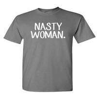 Žena - Unise pamučna majica majica, košulja, ugljen, veliki