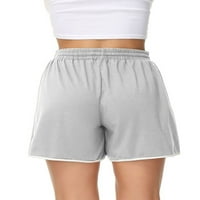 Calzi Žene Lounge Shorts Srednji struk Sportske kratke hlače Ženska vježba Aktivna odjeća znoje se kratke