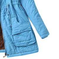 Zimski kaputi za ženske jakne s kapuljačom s kaputama Slim odljetnika