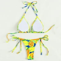 Zrbywb modna ženska dvo-komada kupaćim kostima za bandeau zavoj bikini set push-up brazilski kupaći