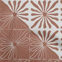 Onuone Rayon smeđa tkanina Geometrijska moderna cvjetna haljina materijala tkanina za ispis tkanina