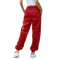 Cleance Womens Dukset hip-hop hlače nacrtavajuće hlače sa džepovima Elastični struk rastezanje JOGGER