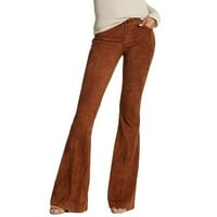 Plus veličine pantalone za ugalj za žene Casual Fashion Plus size Dugme u boji Duge hlače do 65% popusta