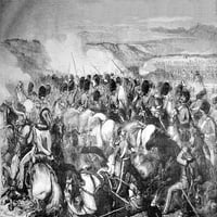 Ilustrirane londonske vijesti iz 1854. Bitka za balaclavu, napad na Škote Greys.crimean rat John kratki
