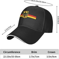 Njemačka zastava s orao šeširom za odrasle unizno klasično podesivi sendvič bejzbol kape kape za muškarce