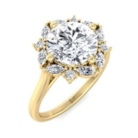 LEI - Moissnitni okrugli i markizni prsten za dijamantski zaručnički zaručnički