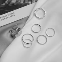 Cara Lady Fashion Retro stil zglobni prsten personalizirani hip hop dizajn prsten srebro