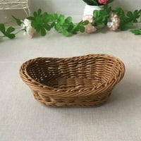 Wicker tkana košara za kruh ladicu koja služi za hranu Kozmetička ploča za skladištenje kućišta Kupatilo