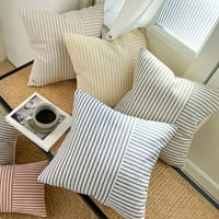 Koruk za dekorativni bacanje jastuka za jastuke sa 2, jastuk pokriva jednostrani uzorak platna bež patchwork