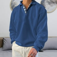 Muškarci dugih rukava Dukseri Grafički pulover Lagana V-izrez Casual Labavi hipi Sportske majice Bluza