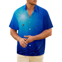 Pronalaženje vrhova majice Dorke Hank za muškarce, pronalazak Nemo casual gumba niz havajske majice