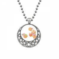 Sklopivi ventilator Sakura uzorak geometrije ogrlice Privjesak retro mjesečeve zvijezde nakit