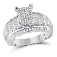 Sterling Silver Diamond Bridal zaručnički prsten CTTW