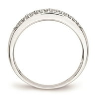 14k bijelo zlato Fancy Real Diamond Ring