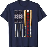 Patriotska američka bejzbol zastava - majica za bejzbol bejzbol