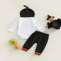 Moja prva Halloween Baby Girl Boy Odeća setovi hlače za Romper Bodysuit sa odijelima za šešire