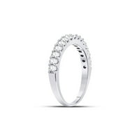 Carat Diamond vjenčani prsten u 14k bijelo zlato