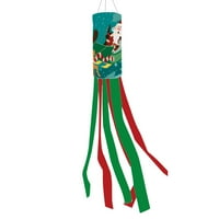 Virmaxy prodaja Božićna dekoracija Santa Claus Windpipe zastava Vanjska vrtna zastava božićne atmosfere